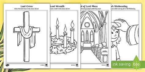 Ash Wednesday Colouring Pack - Easter Teaching Resource