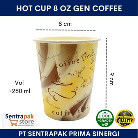 Paper Cup Oz Gen Coffee Hot Paper Cup Oz Harga Pabrik