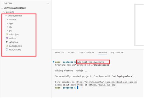 Create A Capm Application And Deploy To Cloud Foun Sap Community