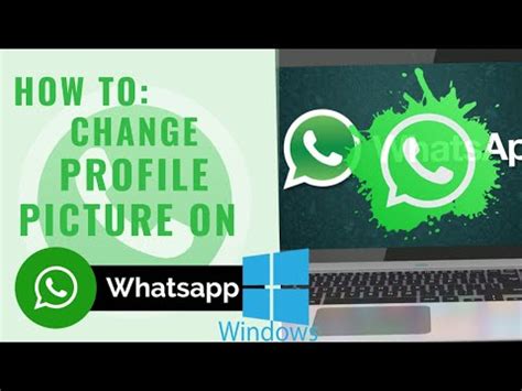 How To Change Profile Picture In WhatsApp Web 2022 NEW YouTube