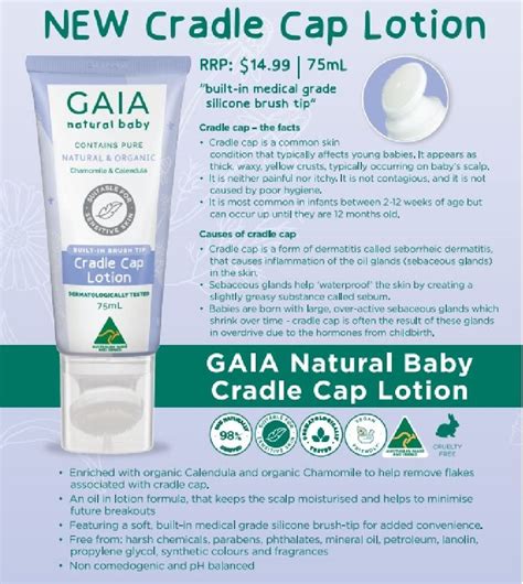 Gaia Gaia Natural Baby Cradle Cap 75ml Baby Bunting Au