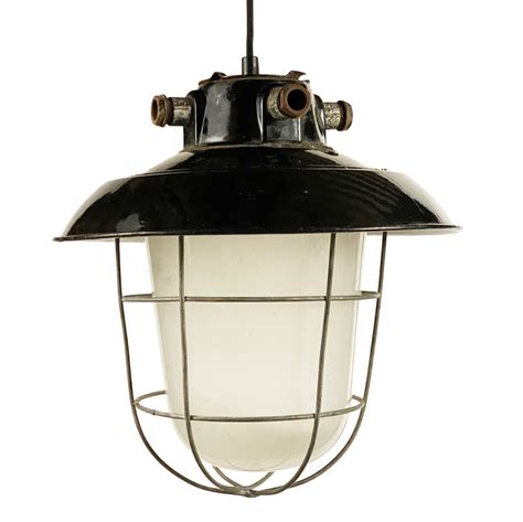 Large Industrial Pendant Light Sweden 1950s 253777
