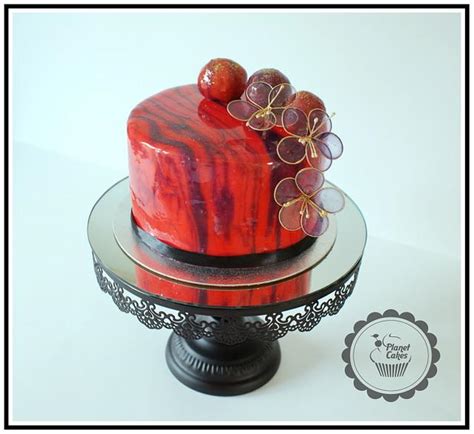 Shiny Mirror Glaze Cake By Planet Cakes Cakesdecor