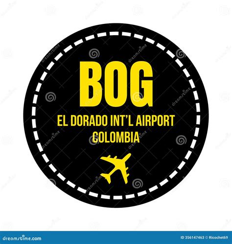 BOG Bogota El Dorado International Airport Symbol Stock Illustration