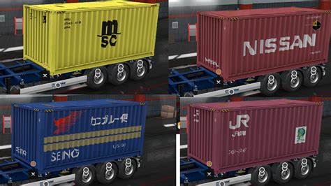 Real Company Container Trailers ETS2 Mods Euro Truck Simulator 2