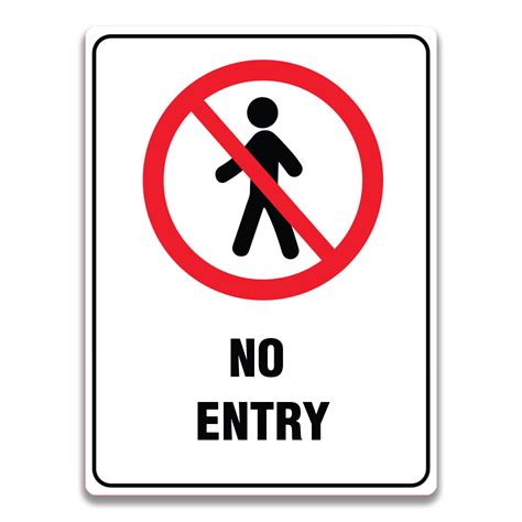 No Entry Sign Safety Sign And Label