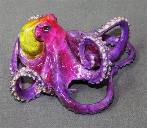 Octopus Bronze Figurine Statue Sculpture Aquatic Art tammy / Limited ...