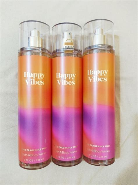 BBW Happy Vibes Fine Fragrance Mist Ml Beauty Personal Care Fragrance Deodorants On