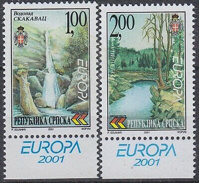 Bosnia Herzegovina 2001 Europa CEPT Water Treasure Of Nature 2v