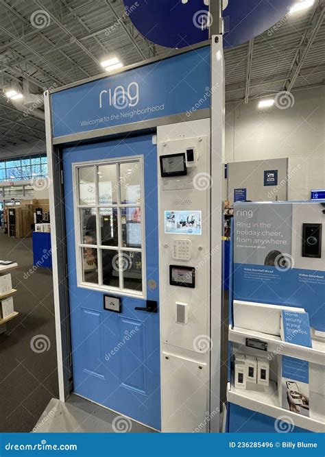 Best Buy Retail Electronics Store Interior Ring Door Camera Door