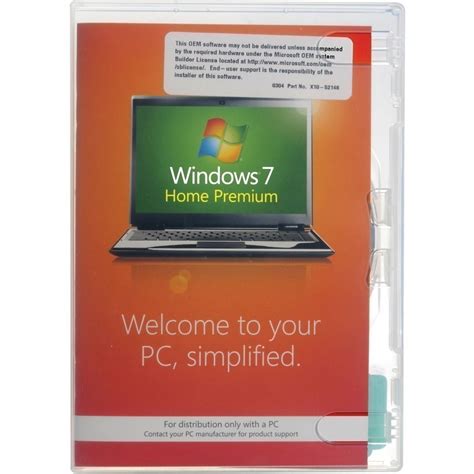 Microsoft Windows 7 Home Premium SP1 X32 OEM Operating Systems