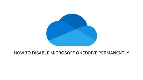 How to disable OneDrive - YouTube