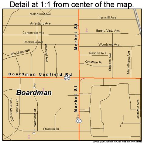 Boardman Ohio Street Map 3907454