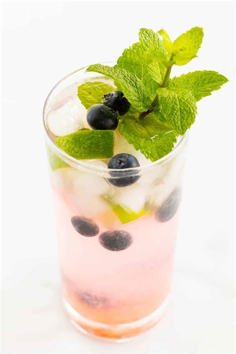 Fresh And Easy Blueberry Mojito Recipe Julie Blanner