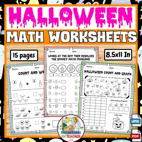 Halloween Math Worksheets and Fall Pumpkin Activities | October - Worksheets Library