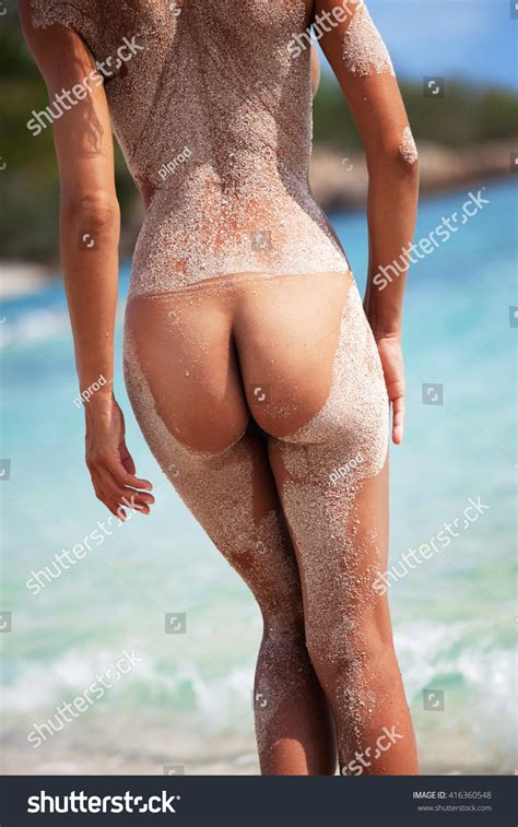 Naked Woman Body On Beach Filled Stock Photo 416360548 Shutterstock