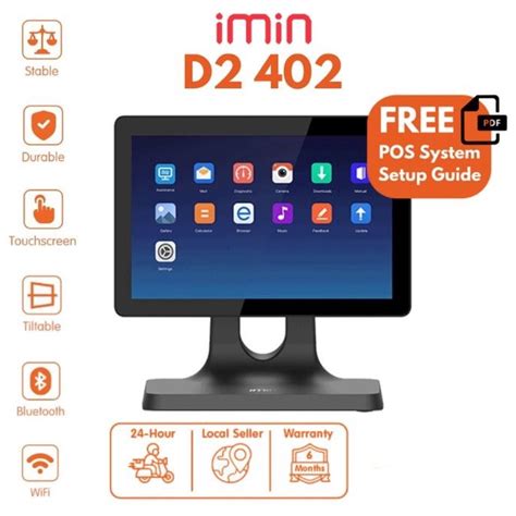 IMIN D2 402 10 1 Inch Touchscreen POS Android Terminal System