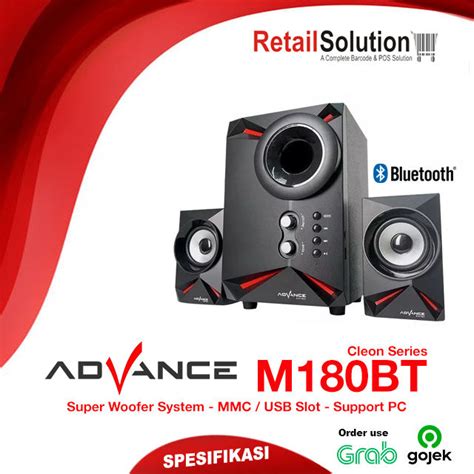 Speaker Bluetooth Aktif 2 1 Subwoofer Advance M180BT Cleon Lazada