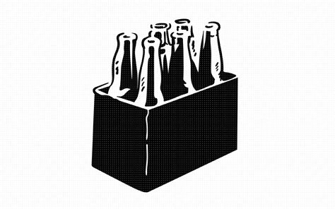 Six Pack Of Beer Silhouette