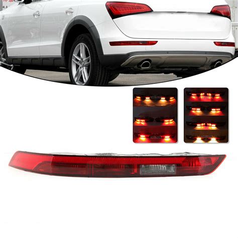 Left Side For Audi Q5 2018 2019 Rear Bumper Lower Tail Light Brake Stop