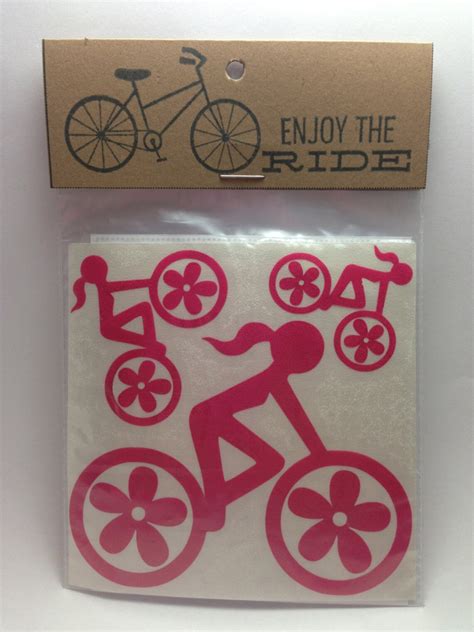 Road Bike Girl Decals | Etsy