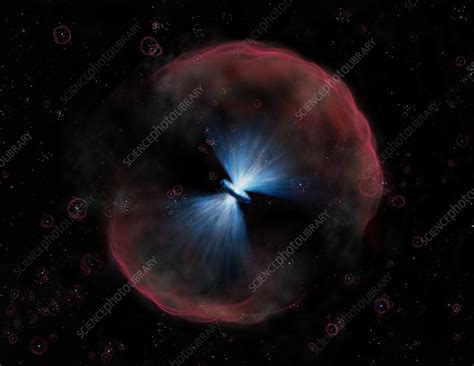Quasar ULAS J1120+0641, artwork - Stock Image - C015/0796 - Science ...