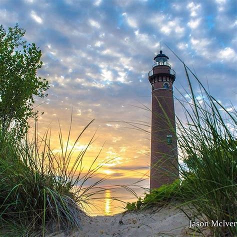 images  michigan lighthouses  pinterest west coast