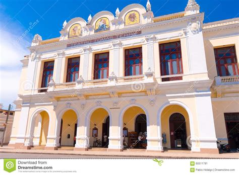 CIENFUEGOS, CUBA - SEPTEMBER 12, 2015: Theater Editorial Photo - Image