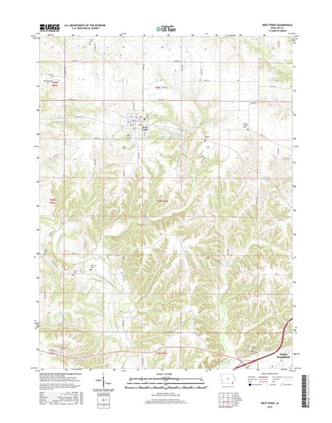 Topo Map Of West Point Lake