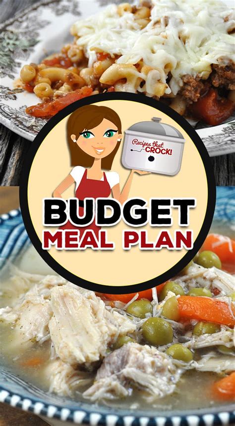 Budget Meal Plan: Week 5 - Recipes That Crock!
