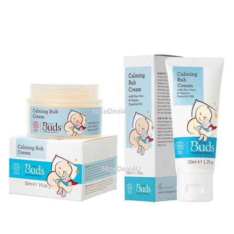 Buds Baby Soothing Calming Rub Cream 30ml 50ml BSO Tummy Rubbing Calm