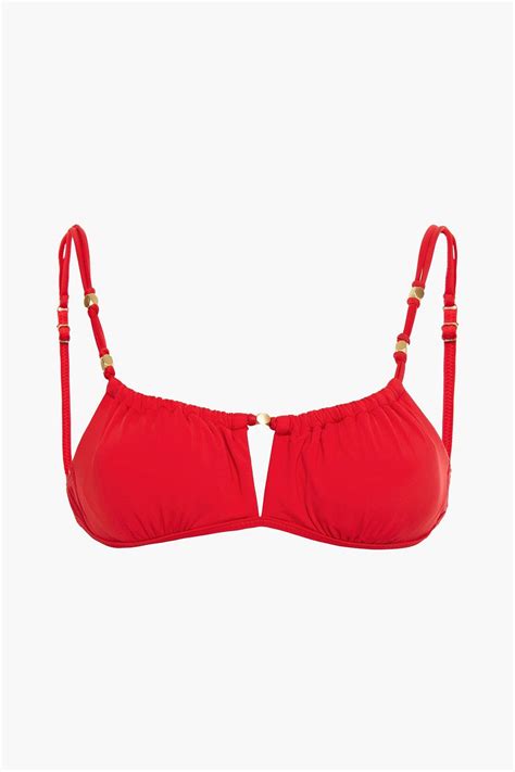 VIX PAULA HERMANNY Embellished Bikini Top THE OUTNET