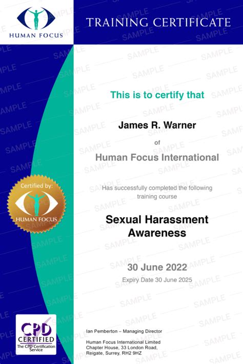 Sexual Harassment Training Online Course And Certificate