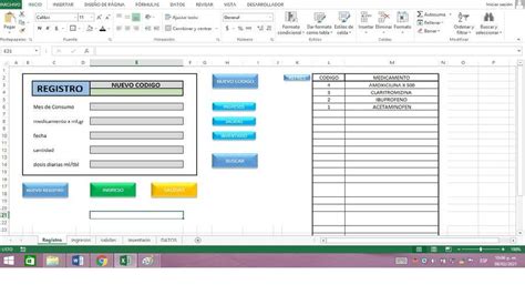 Excel Avanzado Dise O Del Control De Toma De Medicamentos Freelancer