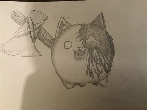 Crazed Axe Cat Fan Made R Battlecats