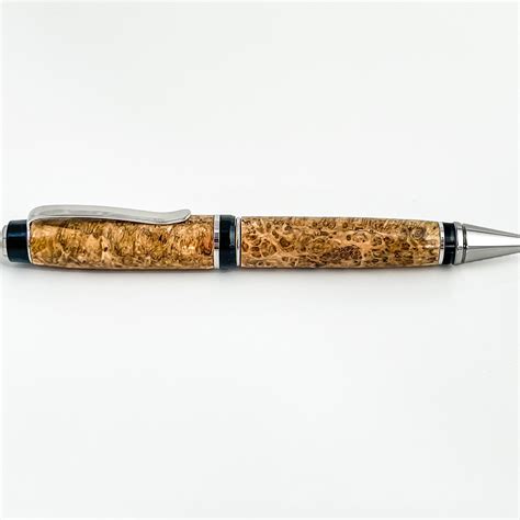 Personalized Custom Ballpoint Pens -- Unique Burl Wood Pens