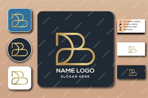 premium vector ab monogram logo template color editable