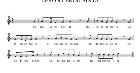 filipino  sheets leron leron sinta