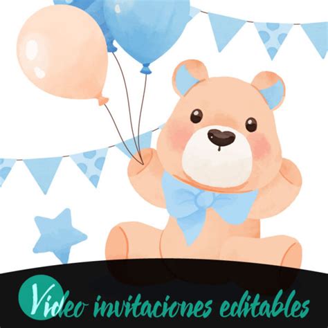 Video invitación de Baby Shower Niño 01 Gratis Online 2024 Video