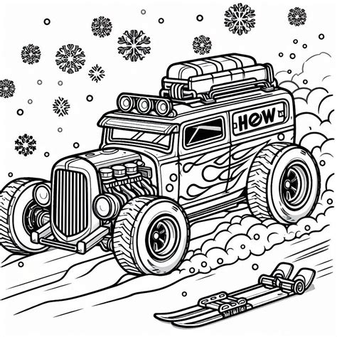 Coloriage Hot Wheels Gratuit Pour Ceux Qui Aiment La Vitesse