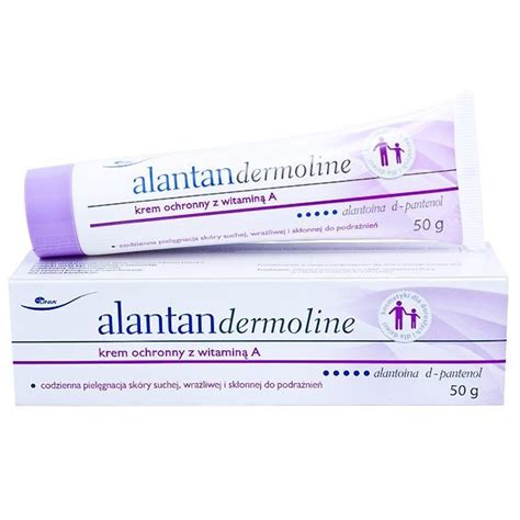 Unia, Alantan Dermoline, Krem ochronny z witaminą A - cena, opinie ...