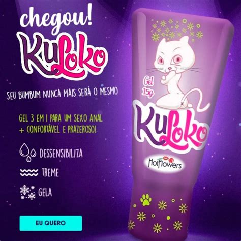 Anestésico Anal KuLoko 15g Hot Flowers Gel 3 em 1 para Sexo Anal