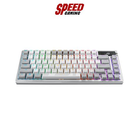 ASUS ROG AZOTH MECHANICAL HOT SWAPPABLE KEY TH ENG WHITE KEYBORD คยบอรด By Speed
