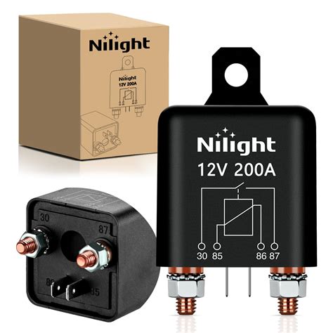 Amazon Nilight 200A Starter Relay 4 Pin Split Charge Relay Switch