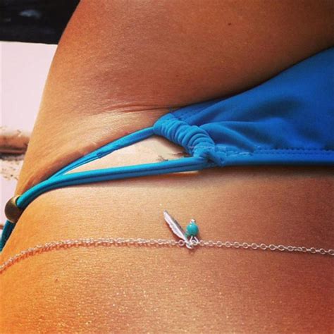 Trendy Star Simple Belly Chain Fashion Bikini Waist Link Necklaces Summer Body Jewelry For Women