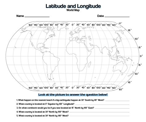 World Map With Latitude And Longitude Latitude And Longitude Map Map