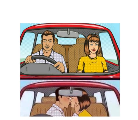 Couple In Car Kissing Memes Imgflip