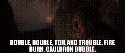 YARN Double Double Toil And Trouble Fire Burn Cauldron Bubble