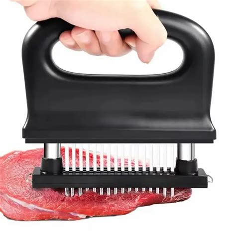 Meat Tenderizer With 48 Stainless Steel Blades Ultra Sharp Needle