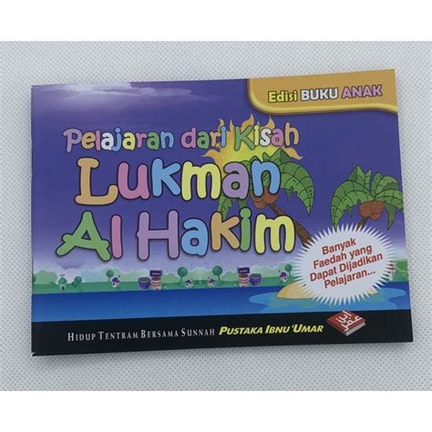 Pelajaran Dari Kisah Lukman Al Hakim Edisi Buku Anak Shopee Malaysia